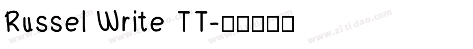 Russel Write TT字体转换